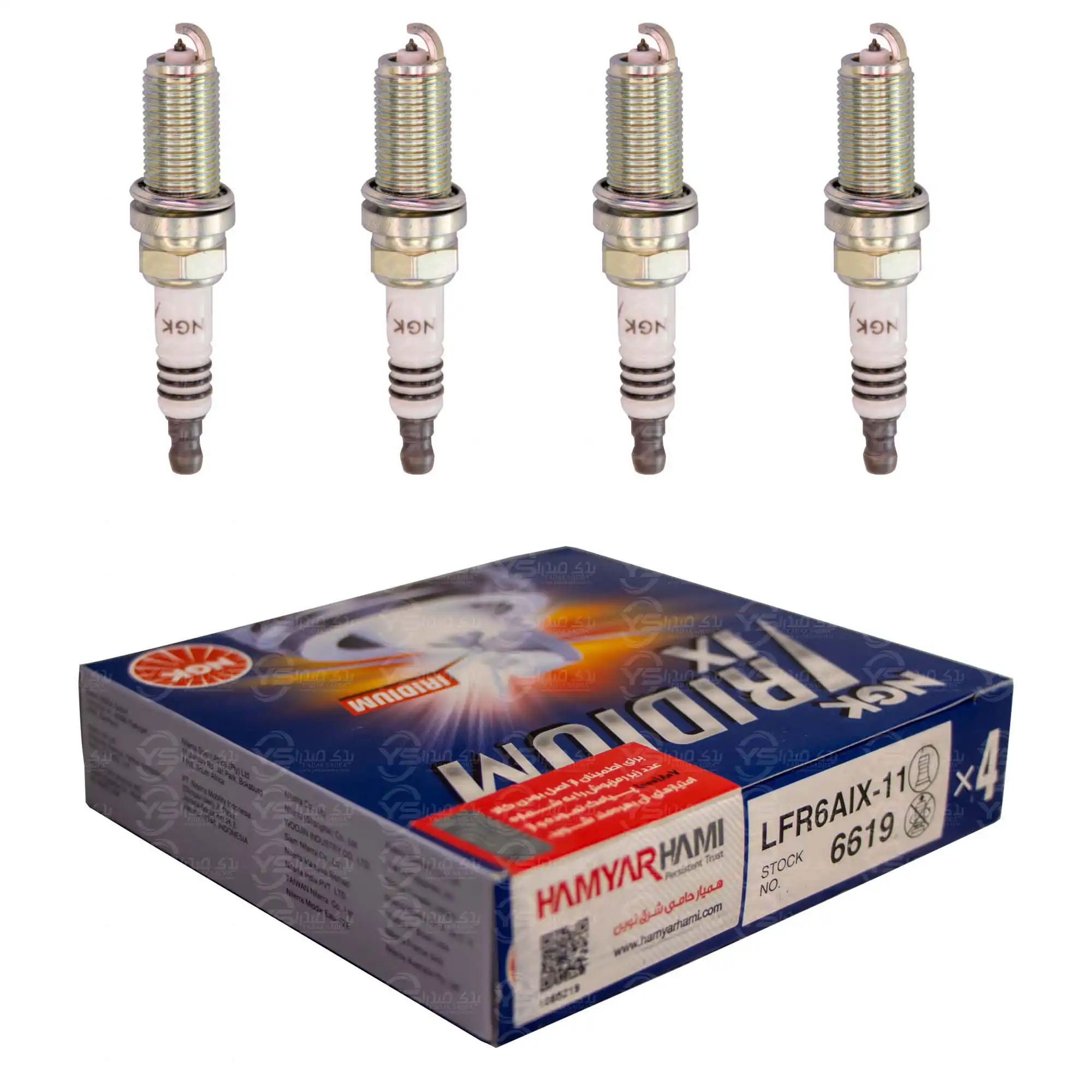 شمع سوزنی پایه بلند ایریدیوم ان جی کی NGK LFR6AIX-11 6619