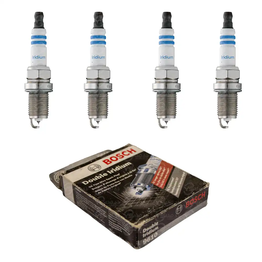 شمع سوزنی پایه کوتاه دبل ایریدیوم بوش 9610 ‏Bosch FR6KII33X‏ ‏