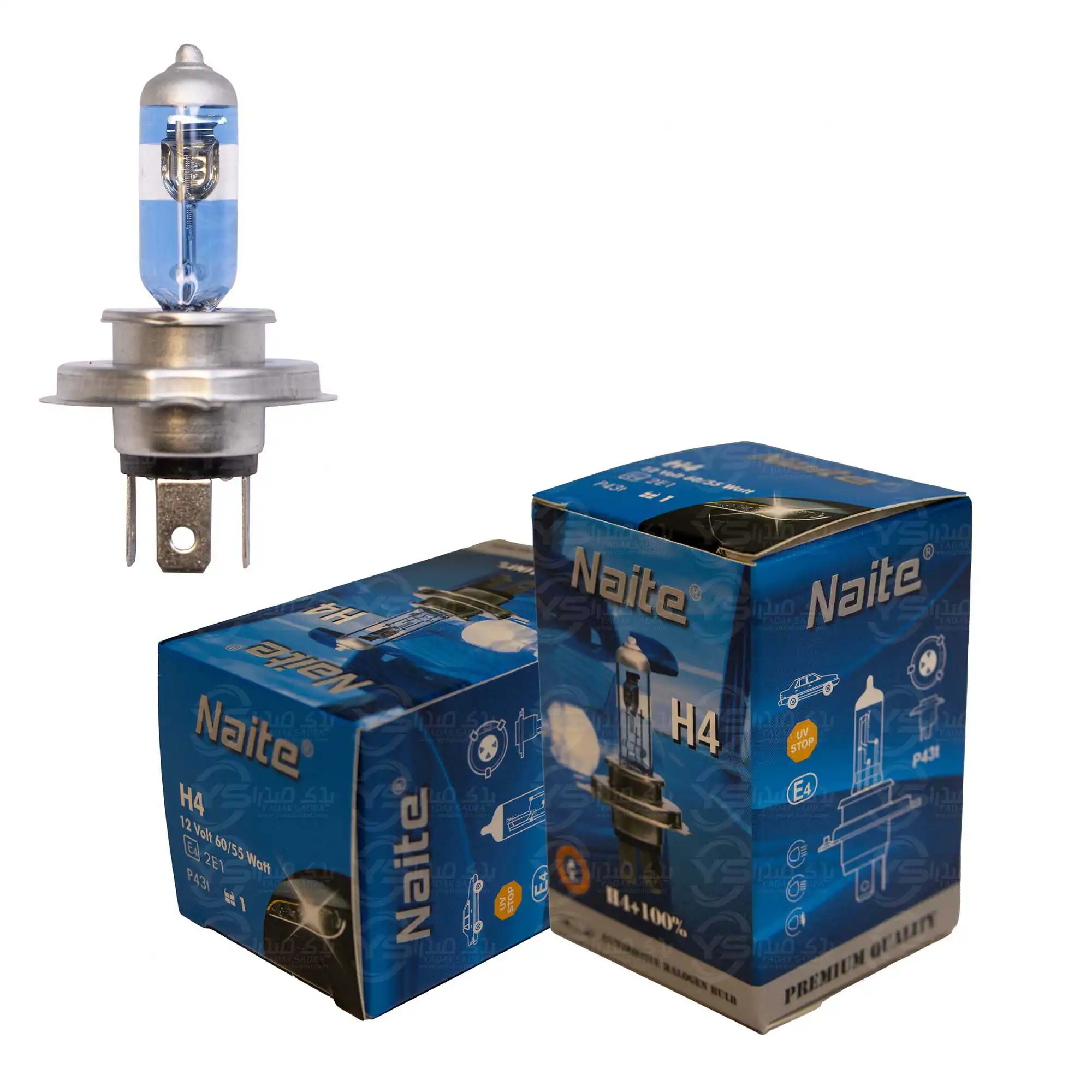 لامپ هالوژن 55/60 وات H4 افزایشی نیت Naite
