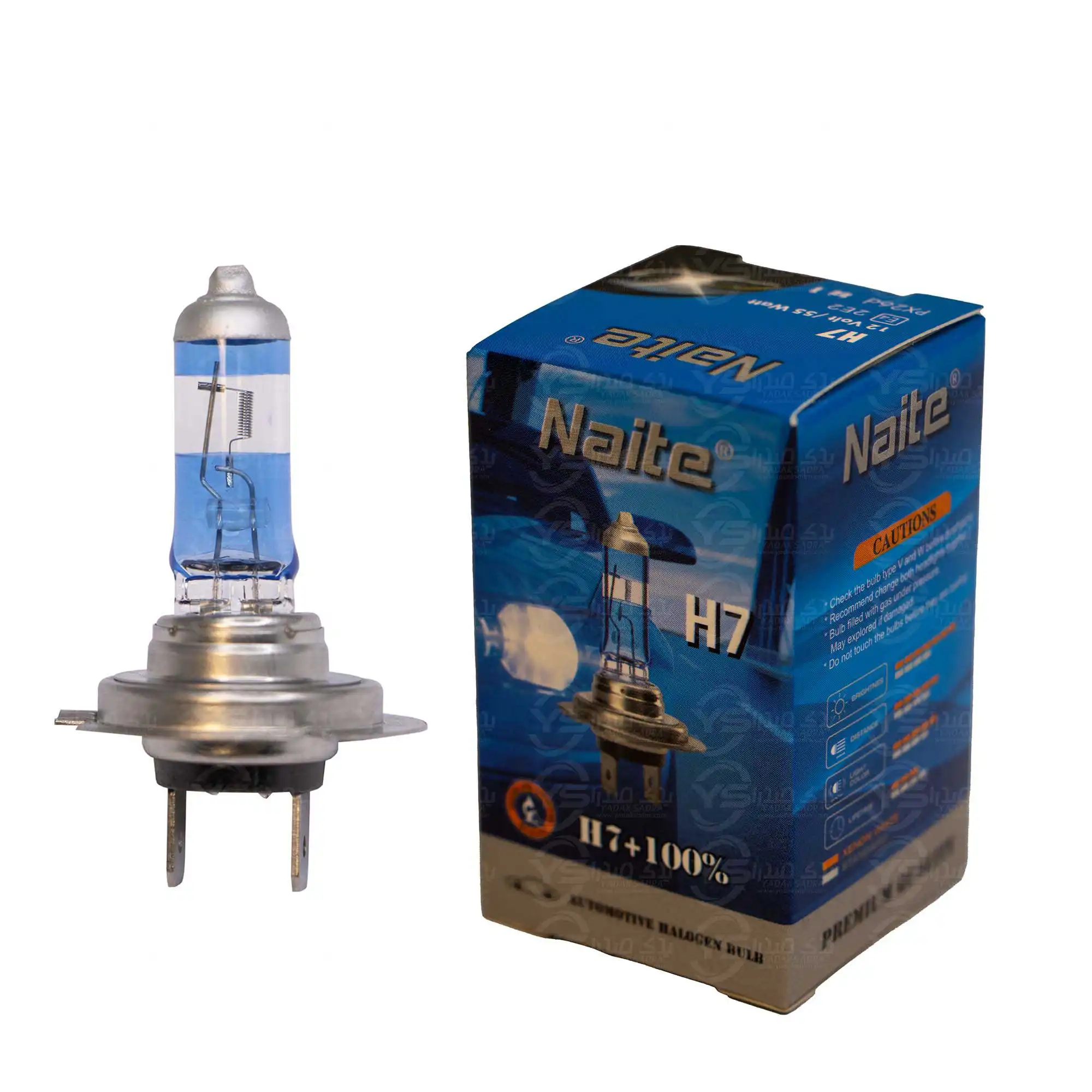 لامپ هالوژن 55 وات H7 افزایشی نیت Naite
