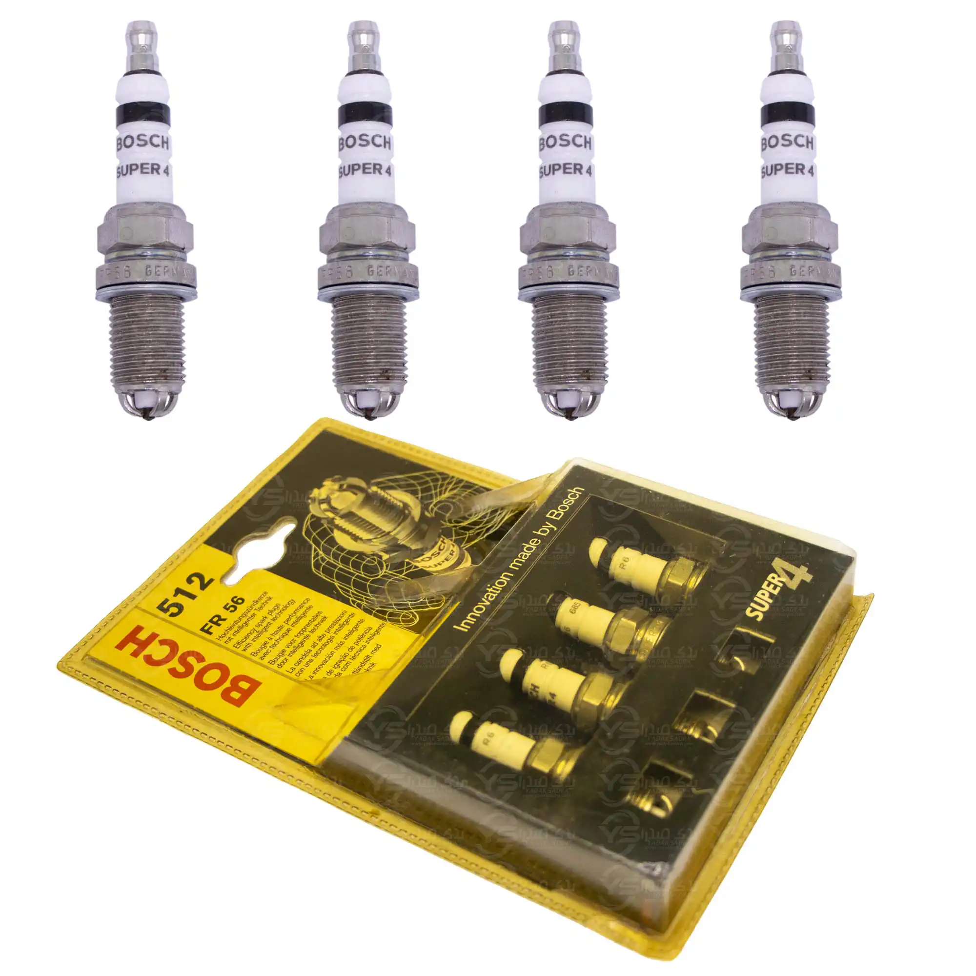شمع پایه کوتاه چهارپلاتین بوش Bosch FR56